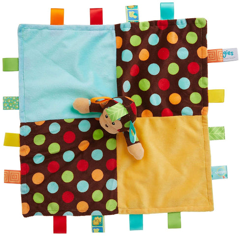 Mary Meyer Taggies Dazzle Dots Character Blanket, Monkey...