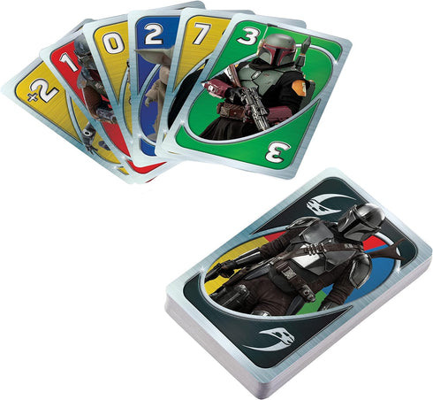 UNO Star Wars The Mandalorian, Themed Deck & Special Rule, Gift for Kid, Adult & Family Game Nights, Ages 7 Years Old & Up, HJR23...