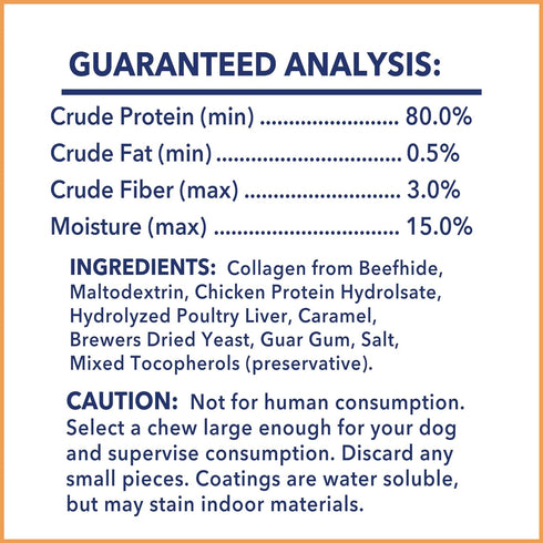 Pet Factory CareChewz Collagen +Plus 9" Rovers Dog Chew Treats - Chicken Flavor, 3 Count/1 Pack...