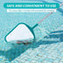Pool Skimmer - Pool Skimmer Net with 5 Aluminum Pole Sections 60'', Skimmer Net with Fine Mesh Net for Cleaning Leaf of Swimming Pools...