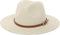Straw Sun Hats for Women Men Panama Fedora Summer Hat with Leather Belt Wide Brim Beach Sun Jazz Cap...