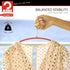 Mawa Euro Series Light Thin Non-Slip Space Saving Clothes Hanger Style 40/P, Set of 10, Red Pack of 10 10 Piece...
