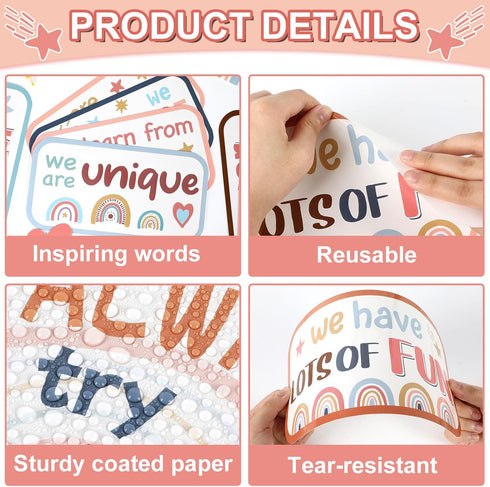 Boho Affirmation Station Bulletin Board Pastel Amazing Things Happen Here Bulletin Board Mental Health Posters for Motivational Inspirational Scho...
