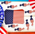 Patriotic Candy Twisting Wax Wrappers 700 Pieces July 4 Chocolate Caramel Wrapping Paper American Flag Design Wrapper for USA Holiday Candies Cara...