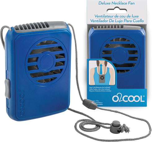 O2COOL FN02001 Necklace Fan, Blue (Pack of 2)...