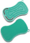 GreenLife Reusable Multipurpose Silicone 2 Pack Sponge and Scrubber, Hygienic and Odor Resistant Dish Washing, Scratch Free Cleaning, Dishwasher a...