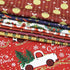 Christmas Fabric Squares Quilting Fabric Patchwork, 50 x 50 cm/ 19.68 x 19.68 Inches Bell Snowflake Snowman Precut Fabric for Sewing DIY Quilting ...