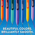 Paper Mate InkJoy Gel Pens, Retro Accent Colors, Medium (0.7mm) Point, Retractable, 4 Count...