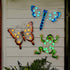 Outdoor Dragonfly Garden Décor, Metal Dragonfly Solar Lighted Wall Art Décor, Dragonfly Yard Art Dragonfly Sculpture Lamp for Fence Patio...