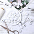 100 White Round Wooden Beads, 20mm Painted Loose Beads Smooth Spacer Beading Supplies for Garland Jewelry Necklace/Bracelets(4mm Hole)...
