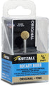 Kutzall Original Sphere Rotary Burr, 1?8" Shaft, Fine - Woodworking Attachment for Dremel, Foredom, DeWalt, Milwaukee Tools. Abrasive Tungsten Car...