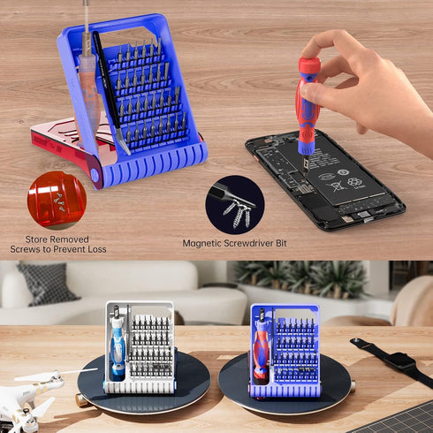 Precision Screwdriver Set, JAKEMY 33 in 1 Professional Electronics Repair Tool Kit with 30 Bits Magnetic Driver Kit Small Laptop Screwdriver Kit f...