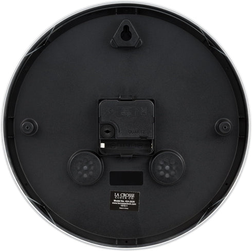 La Crosse Clock 404-2626 10-in. Nash Analog Quartz Wall Clock...
