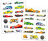 Hot Wheels Mega Mat with Vehicle - Bundle with Hot Wheels Playmat with Vehicle and 4 Racecar Sticker Sheets (Hot Wheels Playset)...