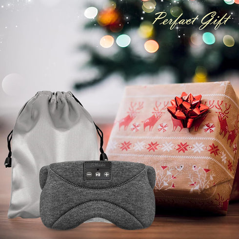 Flashmen Bluetooth Sleep Mask with White Noise Blackout Light Ice-Feeling Extra Soft Modal Lining Sleep Eye Mask Ultra-Thin Sleeping Headphones (B...