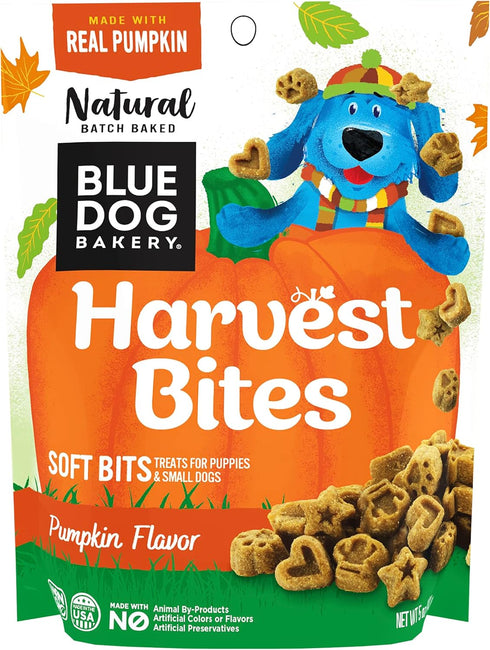 Blue Dog Bakery Harvest Bites, Pumpkin Flavor, 5 Ounces...