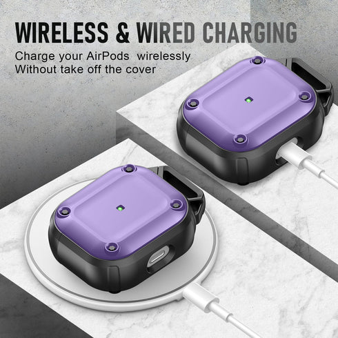 Maxjoy for AirPods 3rd Generation Case with Cleaner Kit,Powerful Magnetic,Drop-Proof and Wear-Resistant, Compatible with AirPods 3 Case Cover(2021...