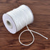 2 Roll Braided Nylon Lift Shade Cord with Wood Pendants, 55 Yards 1.8 mm Replacement Blind Cord String for Window Blinds, Roman Shades, Gardening,...