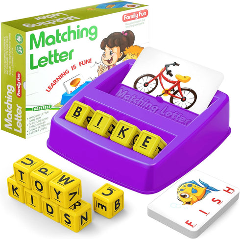 HahaGift Toddler Girl Toys Age 3 4 5 6 7?Matching Letter Game Preschool Learning Educational Toys for Kids 3-8 Year Old Boys Girls, Best Christmas...