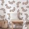 Vine Olive Branch Leaf Wall Stencils for Painting Large Pattern on Wall, Reusable Decorative Botanical Tree Leaves Template for Modern Floral Scan...