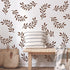 Vine Olive Branch Leaf Wall Stencils for Painting Large Pattern on Wall, Reusable Decorative Botanical Tree Leaves Template for Modern Floral Scan...