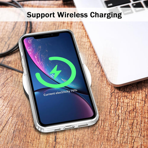TENOC Phone Case Compatible with iPhone XR, Clear Case Non-Yellowing Protective Bumper Hard Back Cover for 6.1 Inch...