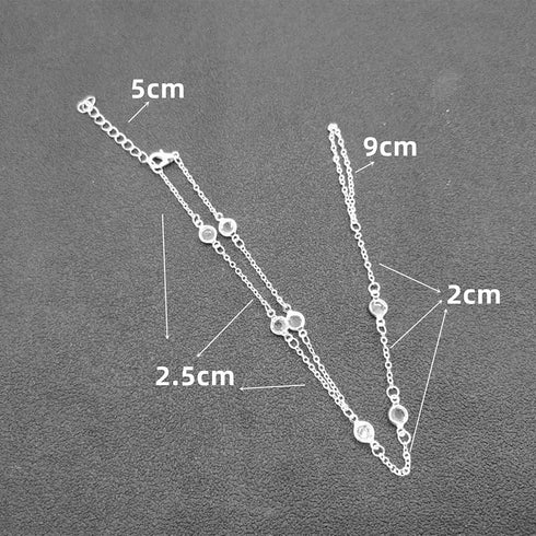 Beaded Anklet Bracelet Simple Chain Jewelry Beads Ankle Bracelet Foot Chain...