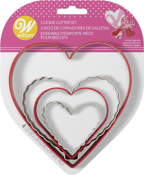 Wilton Nesting Hearts Cookie Cutter Set, 4-Piece...