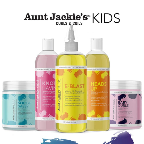Aunt Jackie's Kids Knot Havin' It Leave-In Ultimate Detangling Hair Moisturizer for Naturally Curly, Coily and Wavy Hair, 12 oz...