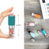 VEVOK CHEF Small Salt and Pepper Grinder 4Pcs Portable Mini Glass Salt Spices Grinder Ceramic Salt Black Pepper Shakers Tiny Pepper Mill Salt Grin...