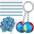 Junkin 80 Pcs Earth Day Globe Keychains Kids Earth Keyrings Planet Key Chains with Globe for Keys Birthday Party Favors Children (World Map)...