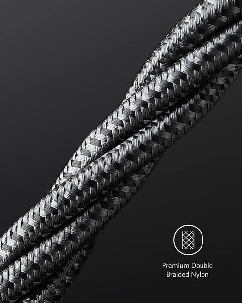 Anker New Nylon USB-C to USB-C Cable (1 ft, 60W), USB 2.0 Type C Charging Cable for MacBook Pro 2020, iPad Pro 2020, iPad Air 4, Samsung Galaxy S2...
