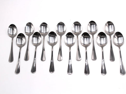 Pack of 15 - Stainless Steel Extra-Fine 6.7 Inches Hard to Bend Table Teaspoon, Silver...