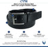 CTM® Men's Travel Money Belt with Full Length Hidden Zipper, Small, Black...