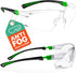 NoCry Clear Safety Glasses for Men and Women with Anti-Fog and Scratch Resistant Wrap Around Lenses, Adjustable Temples and Nose Pads — Certified ...