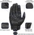 Updated Men’s Goat Skin Leather Motorcycle Gloves Touchscreen Knuckle Protector Motorcross Racing Gloves (Updated,Non-Perforated, XL)...