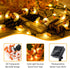 Solar Bee String Lights Outdoor Waterproof 50 LEDs 8 Modes Honeybee Fairy Lights Outdoor Lights Patio Garden Fence Yard Wedding Christmas Tree Dec...