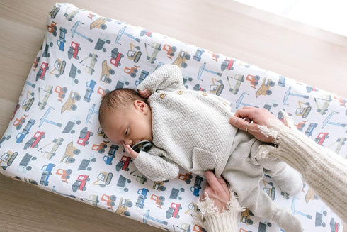 Copper Pearl Premium Knit Changing Pad Cover Soft, Stylish, and Universal Fit for All Standard Diaper Changing Pads, Trendy Design Changing Pad Co...
