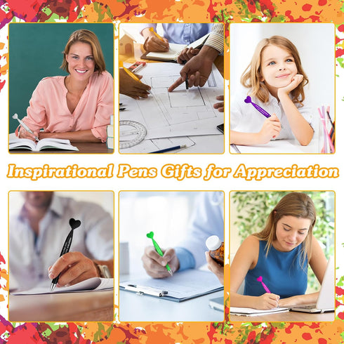 Yeaqee 36 Pcs Appreciation Pens Bulk Inspirational Ballpoint Gifts Thank You for Being Amazing Ballpoint Appreciation Pens for Employee Coworker W...