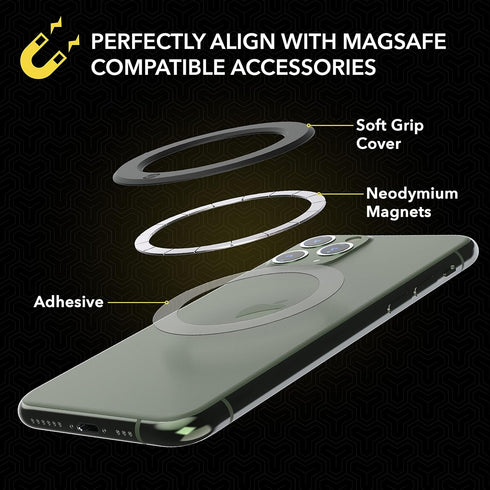 Scosche MPLTMSPCH MagicRing Adhesive Magnetic Adapter...