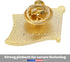 Exquisite American Flag Lapel Pin -The Stars and Stripes -Solid Metal Flag Lapel Pin-Gold Tone (6 Pins With Gift Box)...
