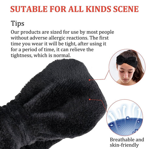 3PCS Makeup Headband and WristBand Set, Skincare Spa Headband for Washing Face,Towels Wrist band for Women Girls Prevent Liquid Spilling from Arms...