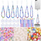 SHUANGART 531 Pcs Phone Chain Beaded Making kit, Cell Phone Charms Lanyard Wrist Strap Set with Matte Frosted Beads Burst Round Beads Glass Seed B...