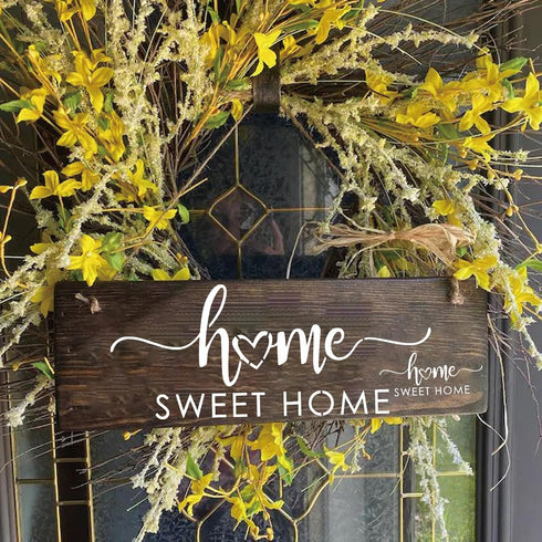 6 Pieces Welcome Stencils for Painting on Wood, Family Doormat Stencils Welcome Sign Templates for Painting Fabric Wall Wood Sign (Welcome-2)...