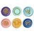 Yoption Wax Seal Stamp Gift Box Kit, 6 Pieces Flowers and Animals Sealing Wax Stamp Heads with 1 Wooden Hilt Set, Wax Stamp Kit for Envelopes Invi...
