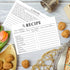 46 Count Recipe Cards, Recipe Cards 5x7 White, 5x7 Recipe Cards Double Sided, Blank Recipe Cards for Bridal Shower and Wedding...