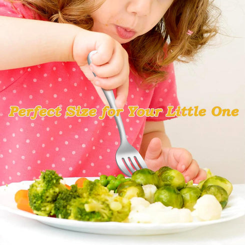 10-Piece Kids Silverware Set, LIANYU Toddler Utensils for 2-6 Year Old, Stainless Steel Preschooler Children Flatware Cutlery Set, Includes 3 Kniv...