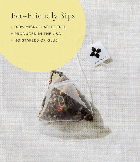 Art of Tea | Organic Egyptian Chamomile Tea Bags - Caffeine Free Herbal Tea | 50 Eco Friendly Pyramid Tea Bag Sachets...