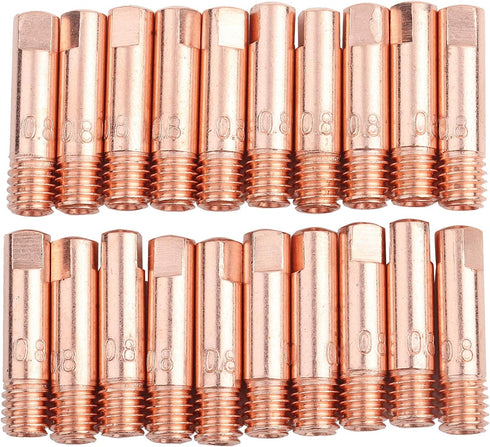 20-pk Contact Tip 0.030 Miller MIG Welding Consumables Tips for 15AK MIG/MAG/ARC Welding Torch Welding Gun Accessories 20 Pack 0.8/1.0mm (0.8mm / ...