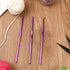 6PCS 4.5 mm Crochet Hook Size 7 Aluminum Knitting Needles for DIY Craft, Small Crochet Hooks Set, Yarn Hook Crochet Needles for Beginners Women Ad...